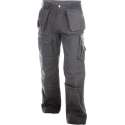 Dassy Texas Canvas holsterzakkenbroek met kniezakken 200595 - binnenbeenlengte Standaard (81-86 cm) - Cementgrijs - 56