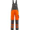 Mascot amerikaanse overall Newcastle fluorrood/donkerantraciet