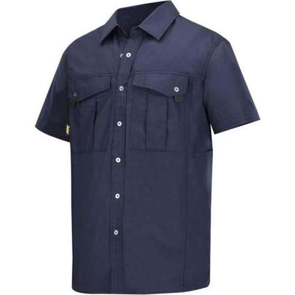Snickers Rip Stop Shirt korte mouwen - 8506-9500 - navy - maat XXXL Snickers Rip Stop Shirt korte mouwen - 8506-9500 - navy - maat XXXL