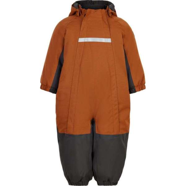 Color Kids - Coverall sneeuwpak voor baby's & peuters - Melange - Bruin - maat 80cm Color Kids - Coverall sneeuwpak voor baby's & peuters - Melange - Bruin - maat 80cm