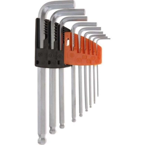 Inbussleutelset 9 delig - Zilverkleurige inbus schroevendraaiers - Imbussleutel set Inbussleutelset 9 delig - Zilverkleurige inbus schroevendraaiers - Imbussleutel set