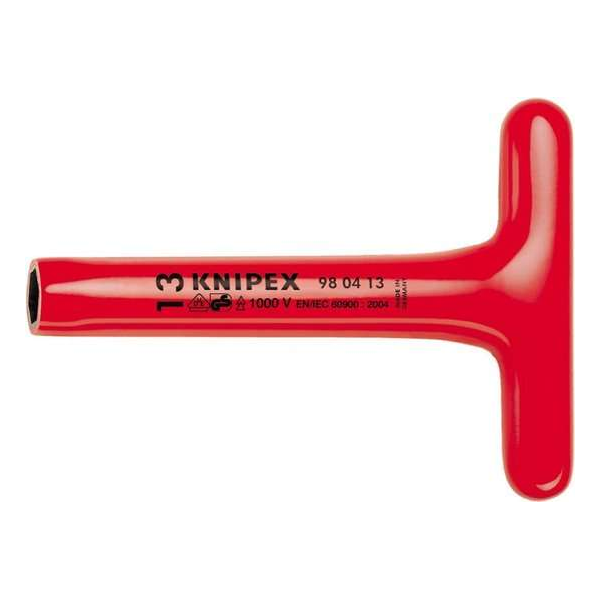 Knipex 98 05 17 VDE Dopschroevendraaier met T-greep - Zeskant - 17 x 300mm Knipex 98 05 17 VDE Dopschroevendraaier met T-greep - Zeskant - 17 x 300mm