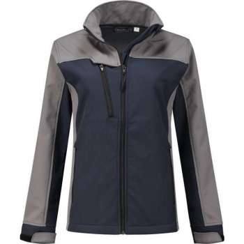 WorkWoman Softshell Jack Summer - 25021 navy / grijs - Maat S
