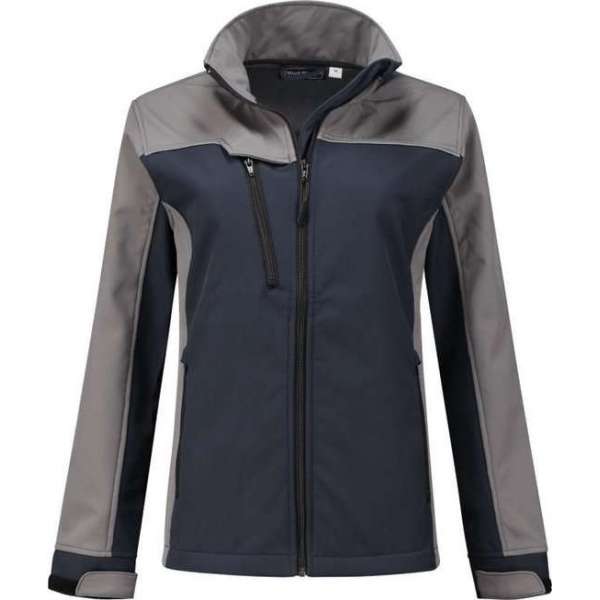 WorkWoman Softshell Jack Summer - 25021 navy / grijs - Maat S WorkWoman Softshell Jack Summer - 25021 navy / grijs - Maat S