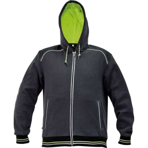 Knoxfield Hooded vest antraciet/geel, maat XL Knoxfield Hooded vest antraciet/geel, maat XL