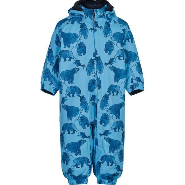 Color Kids - Coverall sneeuwpak voor baby's - AOP - Zeeblauw - maat 98cm Color Kids - Coverall sneeuwpak voor baby's - AOP - Zeeblauw - maat 98cm