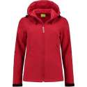 L&S Jas Capuchon Softshell Dames - Vrouwen - Rood - S