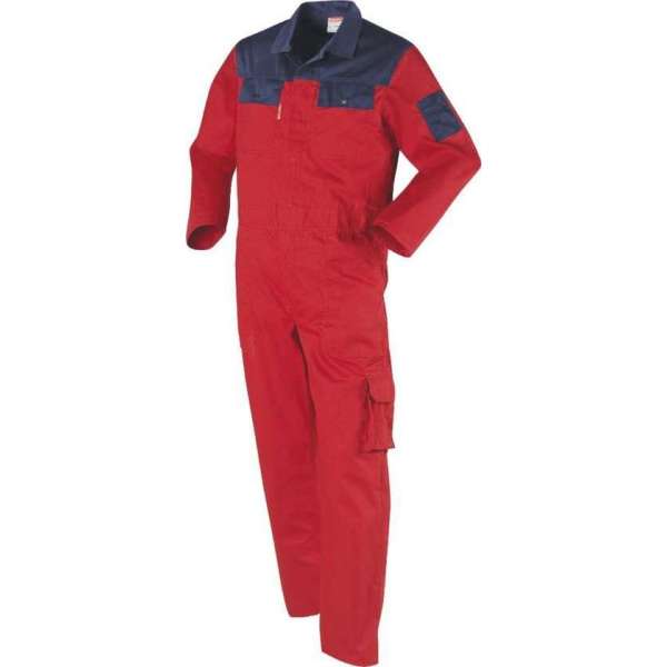 Workman Utility Overall 3038 rood / navy - Maat 55 Workman Utility Overall 3038 rood / navy - Maat 55