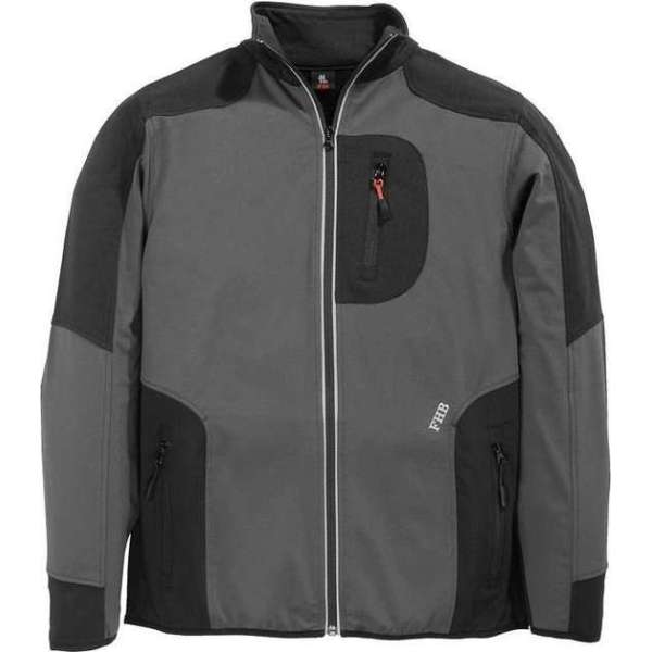 FHB RALF Jersey-Fleece Jack 78461 Antraciet/ZwartM FHB RALF Jersey-Fleece Jack 78461 Antraciet/ZwartM