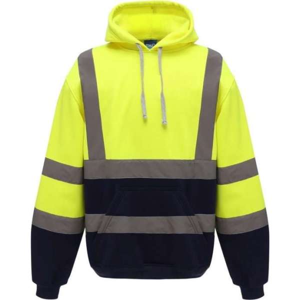 RWS hoodie, met capuchon, S t/m 3XL XXL Geel/Marineblauw