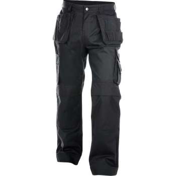 Dassy Oxford Holsterzakkenbroek met kniezakken 200444 (300 g/m2) - binnenbeenlengte Standaard (81-86 cm) - Zwart - 63