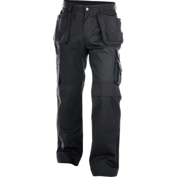 Dassy Oxford Holsterzakkenbroek met kniezakken 200444 (300 g/m2) - binnenbeenlengte Standaard (81-86 cm) - Zwart - 63