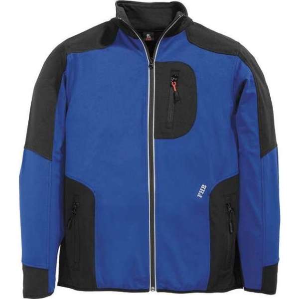 FHB RALF Jersey-Fleece Jack 78461 Kobaltblauw/ZwartL FHB RALF Jersey-Fleece Jack 78461 Kobaltblauw/ZwartL