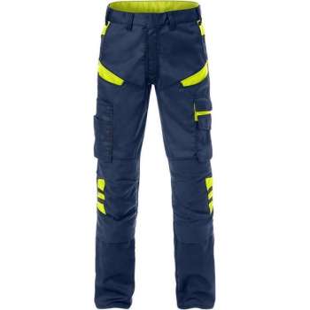 Fristads Broek 2555 Stfp Marineblauw/hi-vis Geel C50