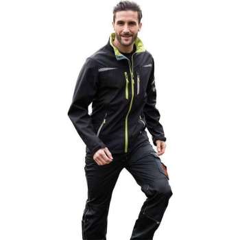 Softshell herenjas zwart maat L