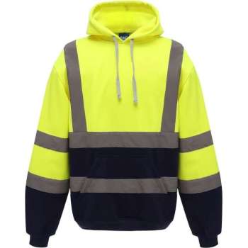 RWS hoodie, met capuchon, S t/m 3XL XL Geel/Marineblauw