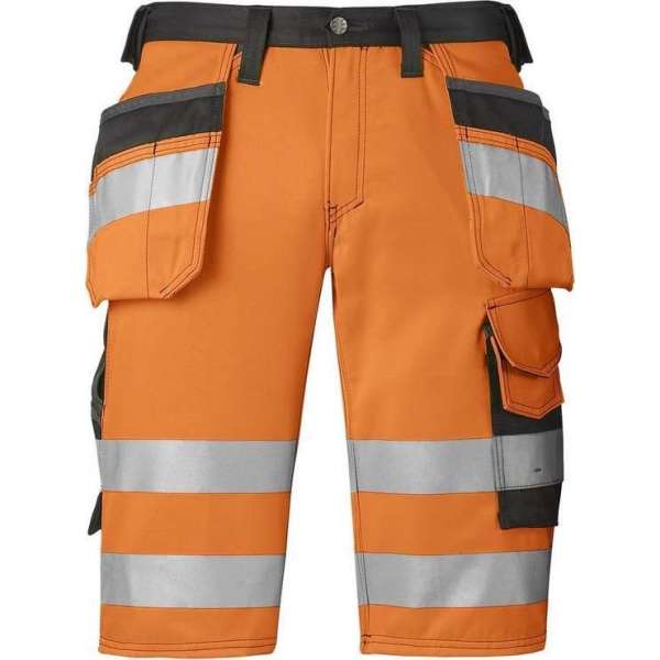 Snickers 3033 Short HV Klasse 1 Oranje/Grijs maat 52 Snickers 3033 Short HV Klasse 1 Oranje/Grijs maat 52