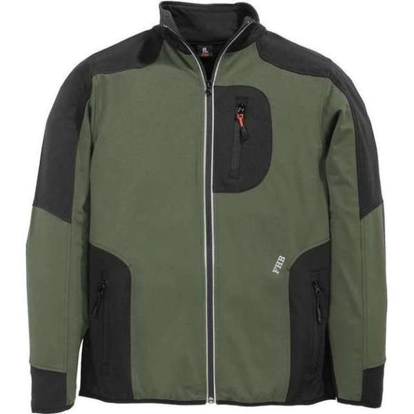 FHB RALF Jersey-Fleece Jack 78461 Olijfgroen/ZwartM FHB RALF Jersey-Fleece Jack 78461 Olijfgroen/ZwartM