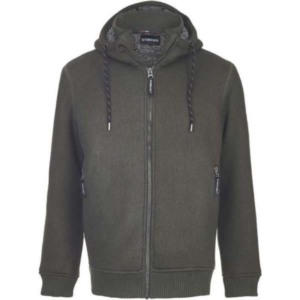 STØRVIK Gebreid Vest Borgvoering Heren Olijfgroen - Maat 2XL - TORRE STØRVIK Gebreid Vest Borgvoering Heren Olijfgroen - Maat 2XL - TORRE