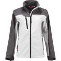 WorkWoman Softshell Jack Summer - 25081 wit / grijs - Maat L