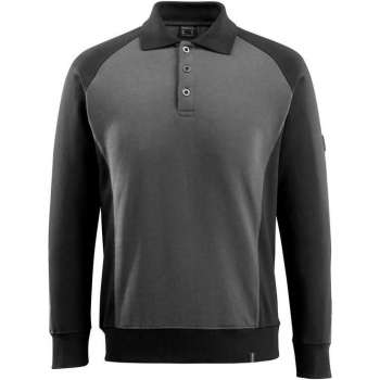 Mascot polosweater Magdeburg donkerantraciet/zwart