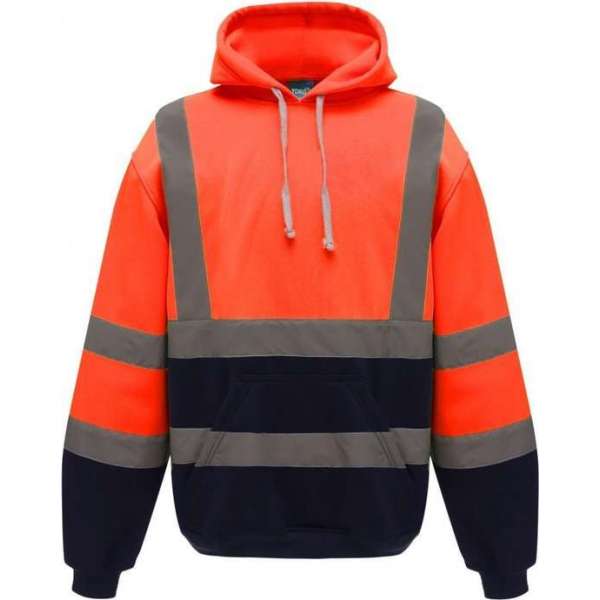RWS hoodie, met capuchon, S t/m 3XL M Marineblauw/Oranje RWS hoodie, met capuchon, S t/m 3XL M Marineblauw/Oranje