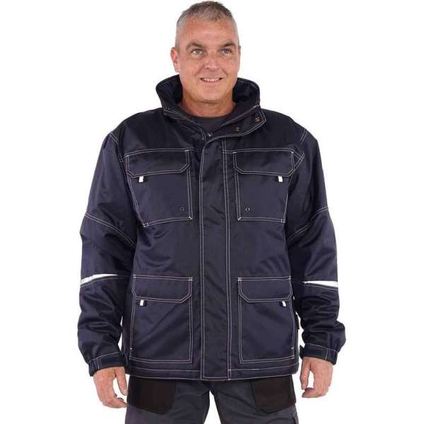 STØRVIK Parka Werkjas Waterdicht / Winddicht 4 seizoenen Heren Donkerblauw - Maat 5XL - CATON STØRVIK Parka Werkjas Waterdicht / Winddicht 4 seizoenen Heren Donkerblauw - Maat 5XL - CATON