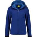 L&S Jas Capuchon Softshell Dames - Vrouwen - Kobalt Blauw - L