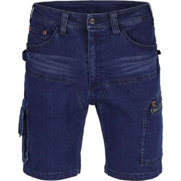 Herock Lago jeans korte werkbroek Experts (2001) - Blauw - 46 Herock Lago jeans korte werkbroek Experts (2001) - Blauw - 46
