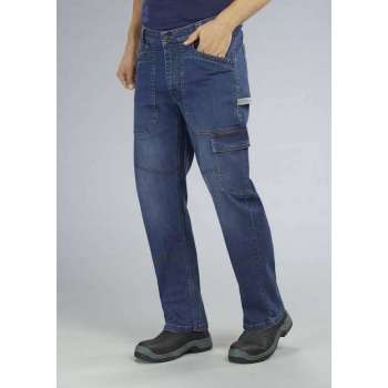 Power denim jeans, kleur blauwsteen, maat 56