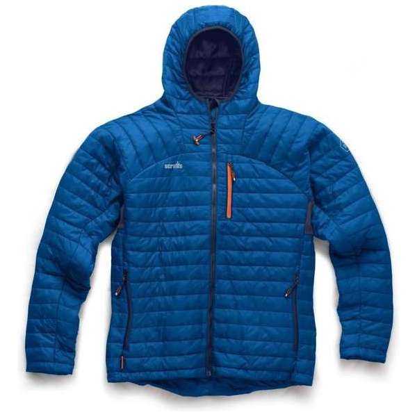 Scruffs Thermo Hooded Jacket-Blauw-XXL Scruffs Thermo Hooded Jacket-Blauw-XXL