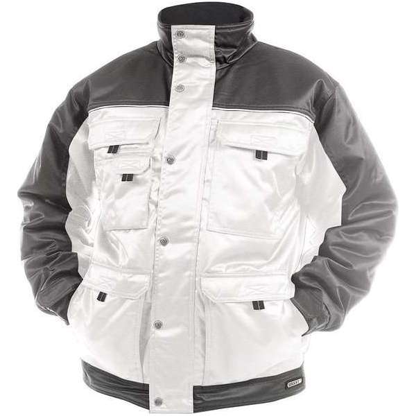 Dassy Profesional Workwear Beaver Winterjas - Tignes Wit/cementgrijs - Mt Xl