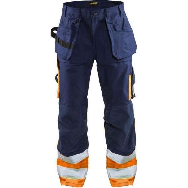 Blåkläder 1529-1860 Werkbroek High Vis Marineblauw/Oranje maat 44 Blåkläder 1529-1860 Werkbroek High Vis Marineblauw/Oranje maat 44