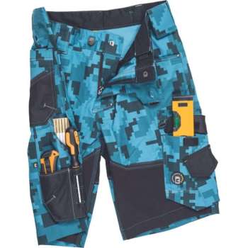 Neurum camouflage short petrol blauw maat 50