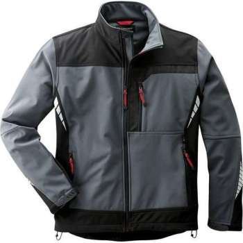 Softshell herenjas antraciet/zwart maat XXXL