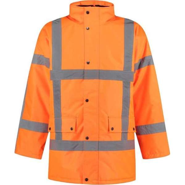 EM Traffic Parka High Visibility RWS Fluor Oranje - maat 5XL