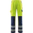 MASCOT veiligheidsbroek Olinda, EN 471, geel/marine, textiel maat 50
