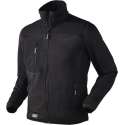JAK 6155 Gebreid Fleecevest-Zwart-3XL