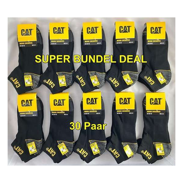 Cat Sneaker Werksokken - SUPER BUNDEL - 10 Pack - 30 PAAR - Grijs - 39/42 - 85% KATOEN !!! Cat Sneaker Werksokken - SUPER BUNDEL - 10 Pack - 30 PAAR - Grijs - 39/42 - 85% KATOEN !!!
