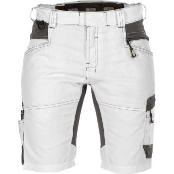 Dassy Axis Painters Women Schildersshort met stretch voor dames 250092 - Wit/Antracietgrijs - 44