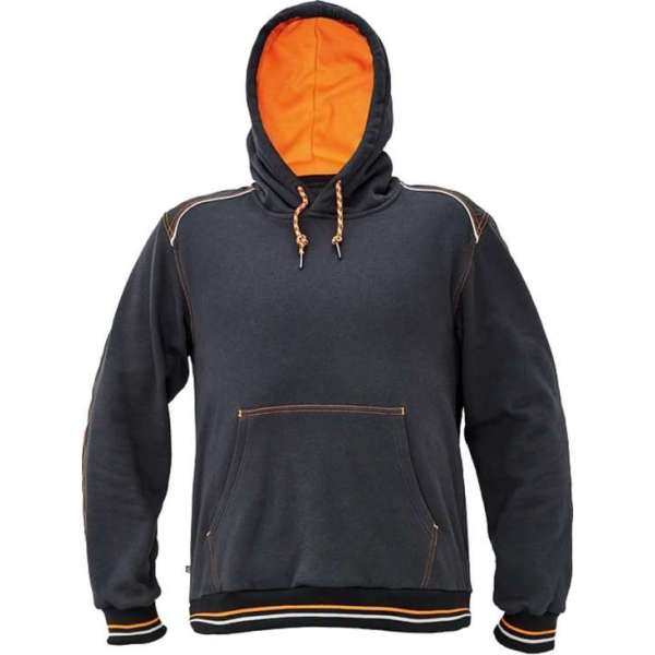 Hooded sweater Knoxfield antraciet/oranje XL Hooded sweater Knoxfield antraciet/oranje XL