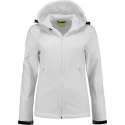 L&S Jas Capuchon Softshell Dames - Vrouwen - Wit - L