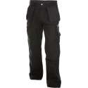 Dassy Texas Canvas holsterzakkenbroek met kniezakken 200595 - binnenbeenlengte Standaard (81-86 cm) - Zwart - 54