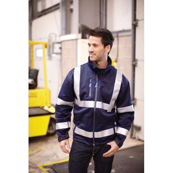 RWS softshell jas, S t/m 3XL 3XL Marineblauw