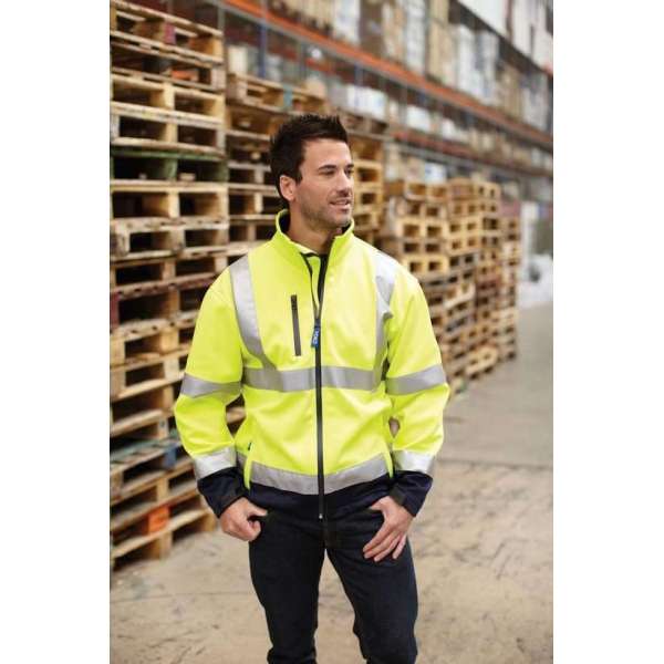 RWS softshell jas, S t/m 3XL 3XL Geel