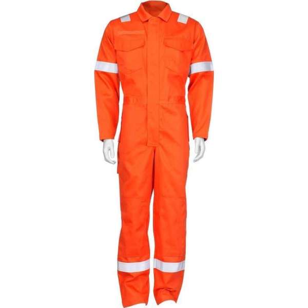 T'RIFFIC® Heren Overall EN470/531/1149 Reflectie 78/21/1% katoen/polyester/carbon Oranje size 54 T'RIFFIC® Heren Overall EN470/531/1149 Reflectie 78/21/1% katoen/polyester/carbon Oranje size 54