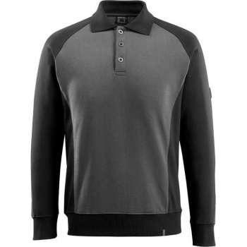 Mascot Polosweatshirt Magdeburg Donkerantraciet/zwart L