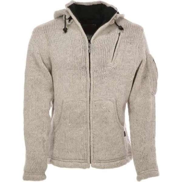 Pure Wool herenvest WJK 1323 Ecru - ecru - 2XL Pure Wool herenvest WJK 1323 Ecru - ecru - 2XL