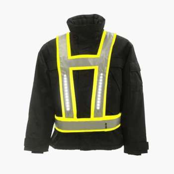 Light-Vest leds work werkvest Geel met achterlicht