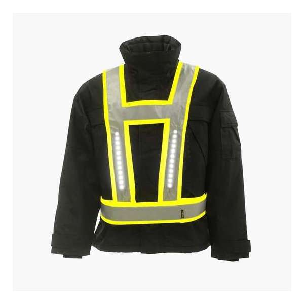 Light-Vest leds work werkvest Geel met achterlicht Light-Vest leds work werkvest Geel met achterlicht